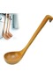 2 Pieces Wood Soup Ladle, Wooden Ladle, Wooden Ladle, Long Handle