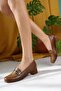 Caucasian Genuine Leather Low Heeled Casual Shoes