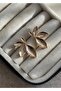 Gold Color Liam Earrings 3.50 cm - 4