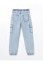 Nevavm Boys' Cargo Jean Pants with Elastic Waist - 4