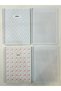 A5 Spiral School Notebook 80 Sheets Set of 4 Plaids Cardboard Cover - 8