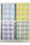 A5 Spiral School Notebook 80 Sheets Set of 4 Plaids Cardboard Cover - 2