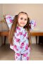 Girl's Flamingo Print Pajama Set - 2