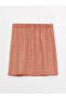 Two Mt Shop Quality Lcw Kids Red Elastic Waist Houndstooth Patterned Girls' Skirt - 3