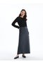 Lcw Grace Print A-Line Women's Skirt with Zippered Waist