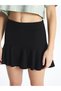 Xside New Black Women's Skirt with Zipper at the Waist and Straight Shorts (S4) - 2