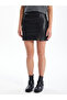 Lcw Vision Leather Look Zippered Women's Skirt - 2