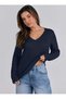 Riviera 100% Cotton V-Neck Women's Sweater - 5