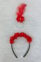 Red Bridesmaid Bracelet and Bridesmaid Crown (Plastic) Henna Night Bachelorette Party, Bride 20 Pieces - 7