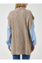 Women's Sweater with Side Tie Knitting Detail 75cm - 3
