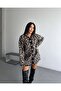Women's Leopard Print Knitwear Cardigan - 3
