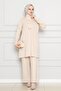 Beige Color Double Suit Set
