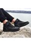2238-2243 Black, Fuspeted Orthopedic High Top Basket Sneakers - 2