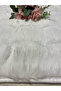 Bubble Rabbit Hair, Non-Slip Base, Fluffy, Ultra Luxury, Washable 2-Piece Bath Mat Snow White - 7