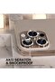 إطار معدني زجاجي واقي للكاميرا 9H متوافق مع هاتف Iphone 16 Pro Max وIphone 16 Pro - الصحراء [مجموعة من 3] - 4