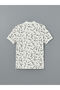 Lcw Vision Ecru Polo Neck Short Sleeve Patterned Pique Men's T-Shirt - 2
