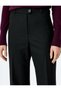 Viscose Blended Straight Wide Leg Fabric Trousers - 5