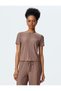 Comfortable Fit Short Sleeve Crew Neck Pleated T-Shirt - 3