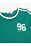 College Print Bias Crew Neck Short Sleeve Slim Fit T-Shirt - 3
