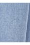 Lacing Detailed Wide Leg Linen Trousers with Pockets - 6