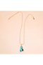 Steel Women's Necklace, Gold Color Letter Necklace, Mini Bead Detail, No:97A - 2