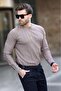 Mink Crew Neck Striped Long Sleeve Sweater 7244 - 2