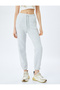 Raster Waist Lace up Pocket Detailed Comfortable Fit Jogger Sweatpants - 3