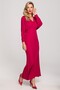 Rochie lunga cu top in stil kimono - 3