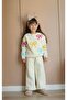Girl's Knitted Detailed Punch Embroidered Bottom-Top Set - 6