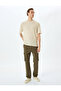 Regular Waist Cotton Buttoned Cargo Pocket Pants