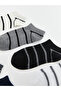 Set of 7 Boys' Striped Booties Socks - 2