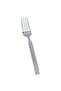 Al Saif Gallery steel fork set, 6 pieces, engraved - silver