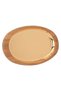Tofaria SteelAl Saif Gallery, 55x32x4 cm, oval, with wooden edge, large - gold