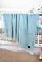 4 Layer 120×120 Muslin Yarn Dyed Baby Blanket Water Green - 2