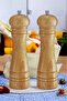 2Pcs Natural Wood 15cm Mill, Salt Shaker Pepper Shaker Pepper Shaker Mill, Coffee and Spice Grinder