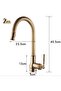 Kitchen Sink Faucet Antique Color Spiral Sprayer Imported with 7 Years Warranty - 3