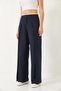 Women's Navy Blue Wide Pleated Waist Detailed Fabric Trousers 80108 60271044 - 5