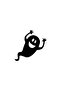 Cute Ghost Good Quality Quality Sticker 20 X 20 cm