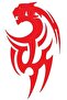 Tiger Design Sticker 20 X 36 - 2