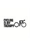 Bicycle Is Fast Auto Rear Window Sticker A+ Quality 20 X 8 cm Durable