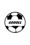 Goooll Football Ball Sticker 30 X 30 cm