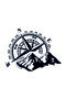Compass Mountain Off Road Wall Decor Quality Quality Sticker 40 X 28 cm