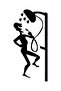 Shower Alan Man Sticker A+Quality 20 X 40 cm Durable