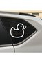 Cartoon Cute Duck Design Auto Windshield Custom New Sticker White 15*10 cm - 2