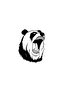 ملصق النافذة الخلفية للسيارة من Angry Panda مقاس 20 × 24 سم