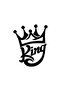 King Crown Wall Decor Quality Quality Sticker 40 X 48 cm