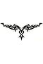 Tribal Wing Auto Hood Sticker 90 X 38 cm - 2