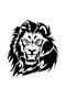 Lion Design Wall Decor Quality Quality Sticker 40 X 44 cm