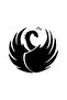 Winged Swan Wall Decor Quality Quality Sticker 40 X 36 cm