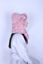 Ig Knockknock Hooded Welsoft Plush Beanie - Short Scarf - Fleece Neck Gaiter Shawl - Hat with Ears - 3